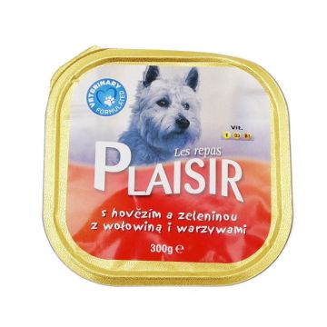 Set Hrana umeda pentru caini Plaisir, Pate Vita, 18x300g