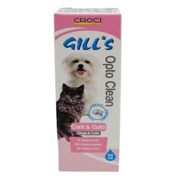 Solutie pentru curatarea ochilor, pentru caini si pisici, Gill s, Croci, 50 ml, c3052089