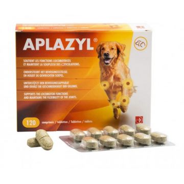 Supliment nutritiv pentru sustinerea articulatiilor la caini si pisici, Aplazyl, 120 tablete de firma originala