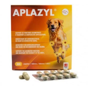 Supliment nutritiv pentru sustinerea articulatiilor la caini si pisici, Aplazyl, 300 tablete de firma originala