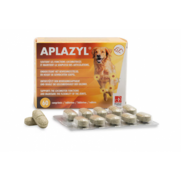 Supliment nutritiv pentru sustinerea articulatiilor la caini si pisici, Aplazyl, 60 tablete de firma originala