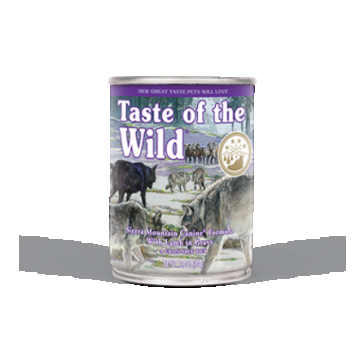 Hrana umeda pentru caini Taste Of The Wild Sierra Mountain, Miel, 390g
