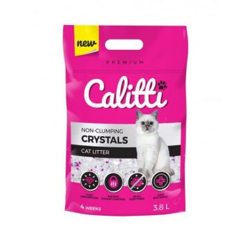 Asternut igienic pentru pisici Calitti, Cristale, 3.8L