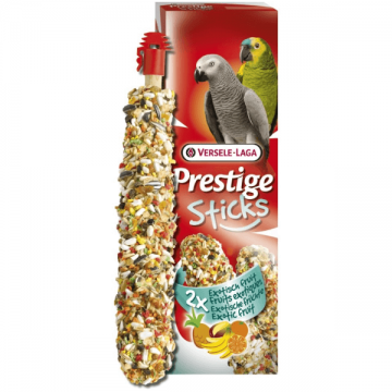 Batoane pentru papagali mari Versele Laga Prestige Sticks Fructe Exotice 2x70g