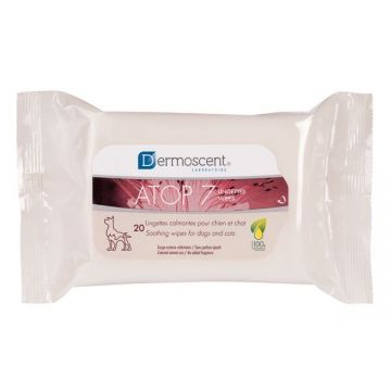 Dermoscent Atop7 20 Wipes for Dogs & Cats, 20 buc