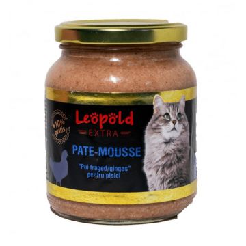 Hrana umeda pentru pisici Leopold, Pui, 6 x 300g