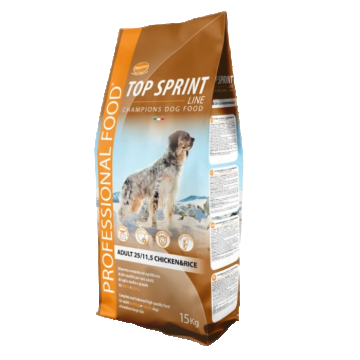 Hrana uscata pentru caini Cennamo Top Sprint, 25 11.5, Pui si orez, 15kg