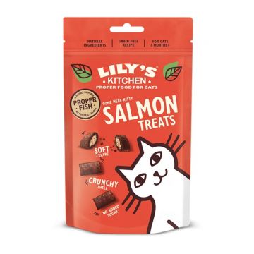 LILY'S KITCHEN Salmon Treats, recompense fară cereale, pisici, Somon, 60g