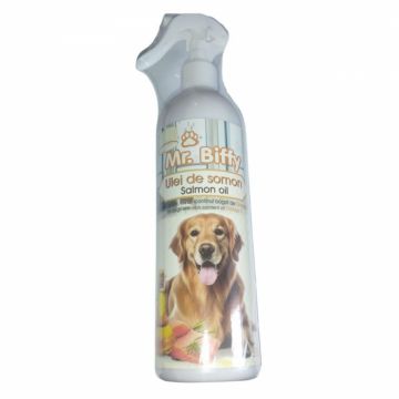 Ulei de somon pentru caini si pisici Mr. Biffy, 500 ml