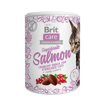 Brit Care Cat Snack Superfruits Salmon 100 g