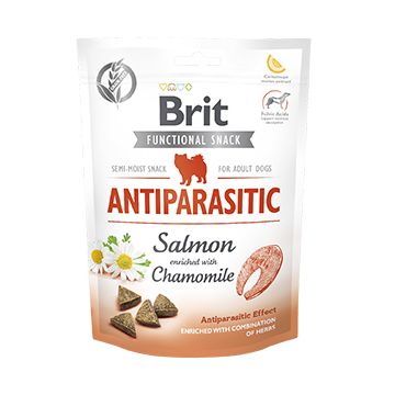 Snack antiparazitar pentru caini Brit Care, 150 g