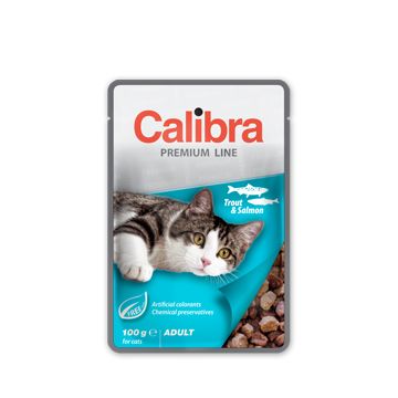 Calibra Cat Pouch Premium Adult Trout and Salmon 100 g