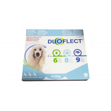 Antiparazitar extern pentru caini Douflect Dog M (10-20 kg), 3 pipete