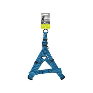 Ham ajustabil pentru caini, negru, piept 1.9 cm x 46-70 cm, gat 1.9 cm x 46-70 cm