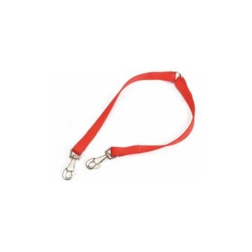 Lesa textila extensie pentru 2 caini, albastra, ideala pentru purtarea a 2 caini cu o singura lesa, lungime 28 cm, latime 1.5 mm