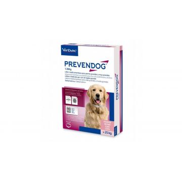 Zgarda antiparazitara pentru caini Prevendog (25 kg+), 75 cm x 2 bucati