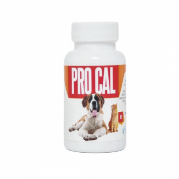 Pro-Cal 60 Tablete Supliment Nutritiv Pentru Caini si Pisici