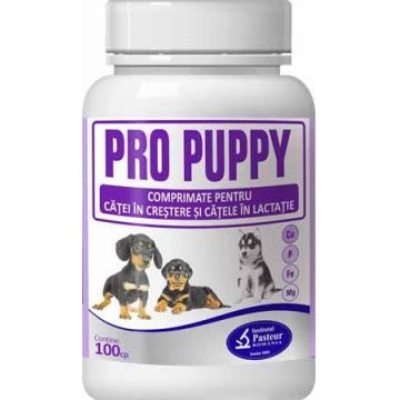 Pro-Puppy 100 Tablete Supliment Nutritiv Pentru Caini