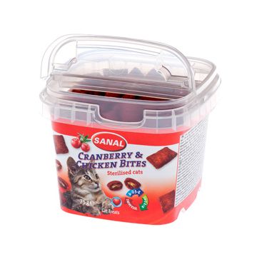 Sanal Cat Cranberry and Chicken Bites Cup 75 g