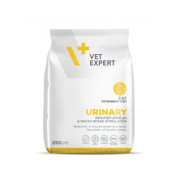 Hrana dietetica pentru pisici cu afectiuni urinare VetExpert Veterinara Urinary Cat, 250g
