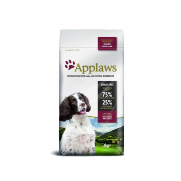 Applaws Dog , Small & Mediu Adult, Pui si Miel, 2 Kg