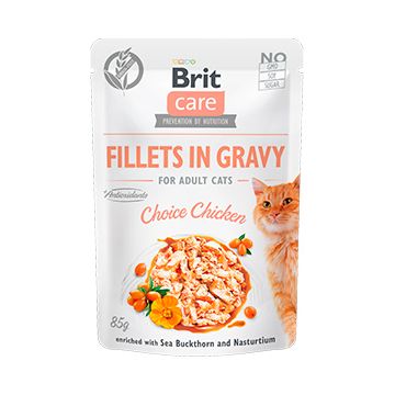 Brit Care Cat Fillets in Gravy Choise Chicken 85 g
