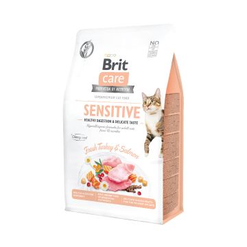 Brit Care Cat GF Sensitive Healthy Digestion and Delicate Taste 400 g