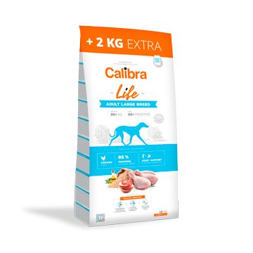 Calibra Dog Life Adult Large Breed Chicken 12 plus 2 kg