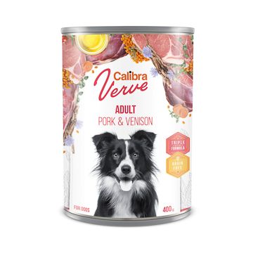 Calibra Dog Verve GF Adult Pork and Venison 400 g conserva