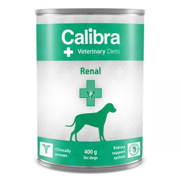Dieta caini pentru sustinerea functiilor renale Calibra Veterinary Diets Renal, 400 g