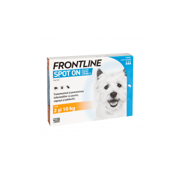 Antiparazitar caini Frontline Spot On S (2-10 kg), 3 pipete