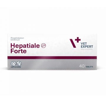 Supliment pentru intarirea functiilor hepatice la caini si pisici Vet Expert Hepatiale Forte, 40 tablete