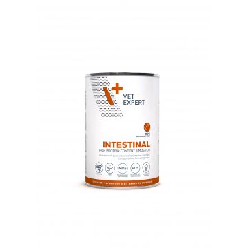 Hrana dietetica umeda pentru caini cu afectiuni intestinale Vet Expert Intestinal Dog, 400 g