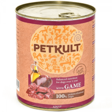 Petkult Conserva Caine Adult Cu Vanat, Pachet 3 X 800 Gr