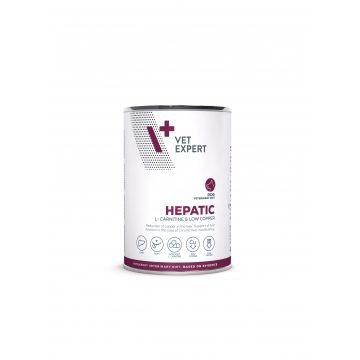 Dieta umeda caini Vet Expert Dog Veterinary Diet Hepatic, 5 x 400 g