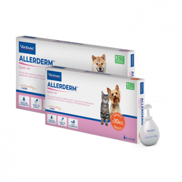 Allerderm Spot On, Pentru Caini si Pisici, 6 X 2 ml