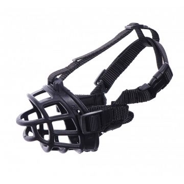 Botnita din silicon, alba, usoara, moale, curele ajustabile, pentru caini de talie mare, dimensiune L