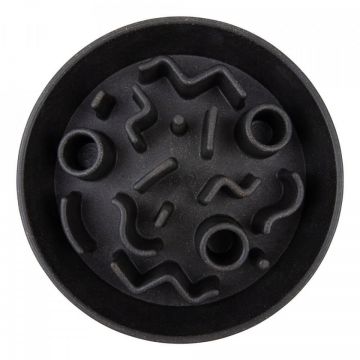 Castron hranire lenta District 70 Bamboo Slow Feeder - 2500ml - Dark Grey