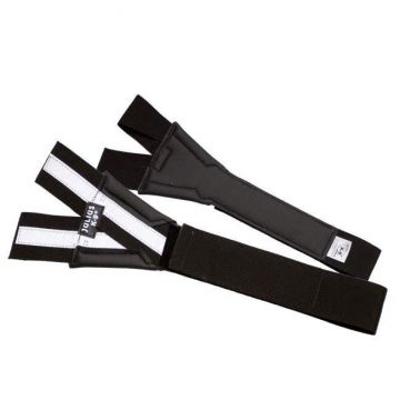 Curea Y, accesoriu pentru hamurile Julius K9, neagra, fixare cu Velcro, margini reflectorizante