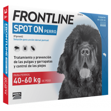 Antiparazitar caini Frontline Spot On XL (40-60 kg), 3 pipete