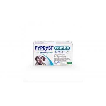 Antiparazitar extern pentru caini intre 20-40 kg Fypryst Combo L, 3 pipete