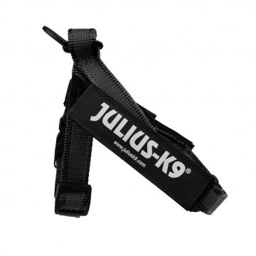 Ham ajustabil, negru, cu elemente reflectorizante, circumferința piept 40-53 cm