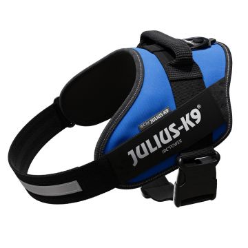 Ham JK9 IDC Power L, albastru, respirabil, cu elemente reflectorizante, circumferința piept 63-85 cm