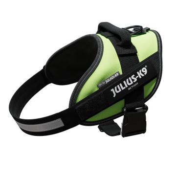 Ham JK9 IDC Power M, neon, respirabil, reflectorizant, circumferința piept 58-76 cm, pentru câini cu greutate de 14-25 kg