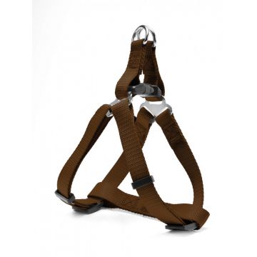 Ham reglabil din nylon, maro, confortabil, 53-81 cm x 2.5 cm