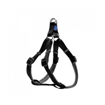 Ham ajustabil din nylon, negru, captusit, circumferinta piept 54-84 cm x latime 2 cm