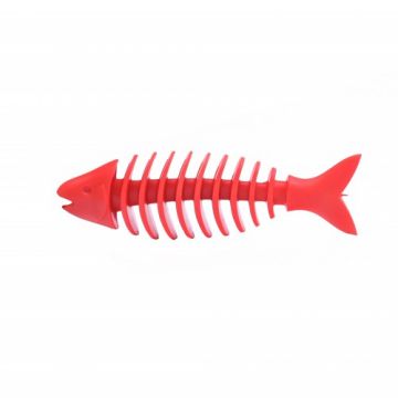 Jucarie Caine Cauciuc dental fishbone, 16 cm