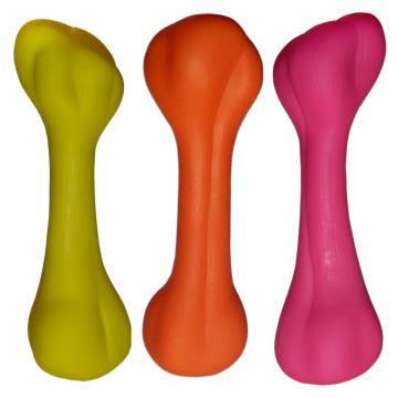 Jucarie Os Vinil, Mix Color, Pentru Caini, 15 cm