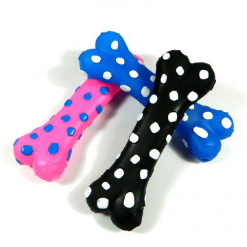 Jucarie Os Vinil, Mix Color, Pentru Caini, 18 cm