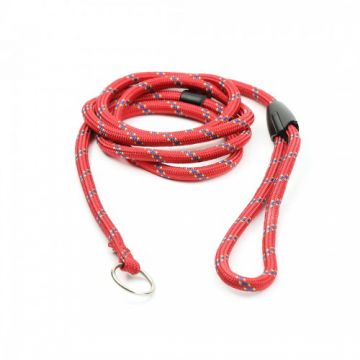 Lesa textila, rosie, rezistenta, lungime 170 cm, latime 8 mm